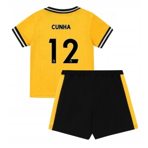 Wolves Matheus Cunha #12 Domaci Dres za Dječji 2023-24 Kratak Rukavima (+ kratke hlače)